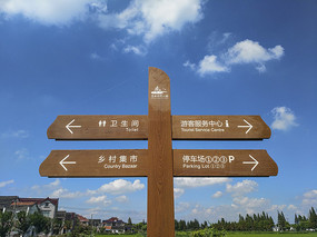公园指示牌与路牌 引导我们方向的艺术与设计